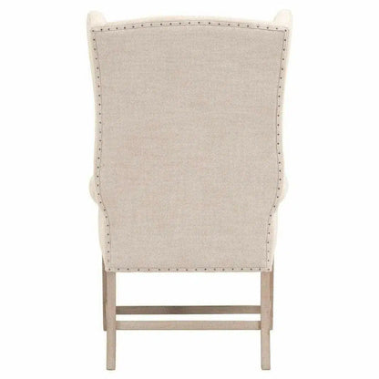 Chateau Wingback Polyester Upholstered Armchair