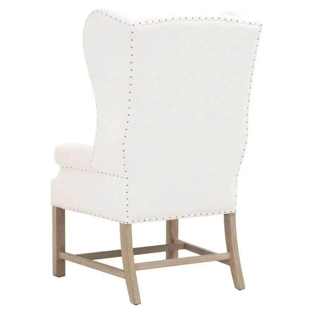 Chateau Wingback Polyester Upholstered Armchair