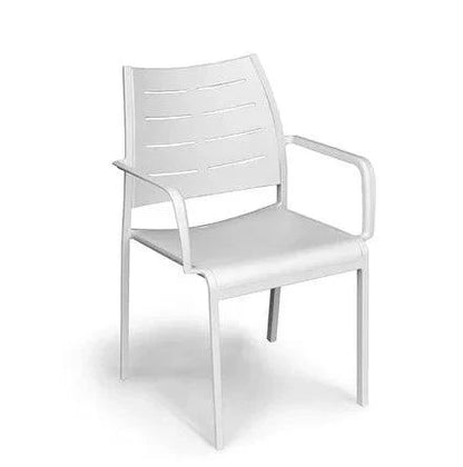 LOOMLAN Athene White Outdoor Extendable Dining Table Set For 12