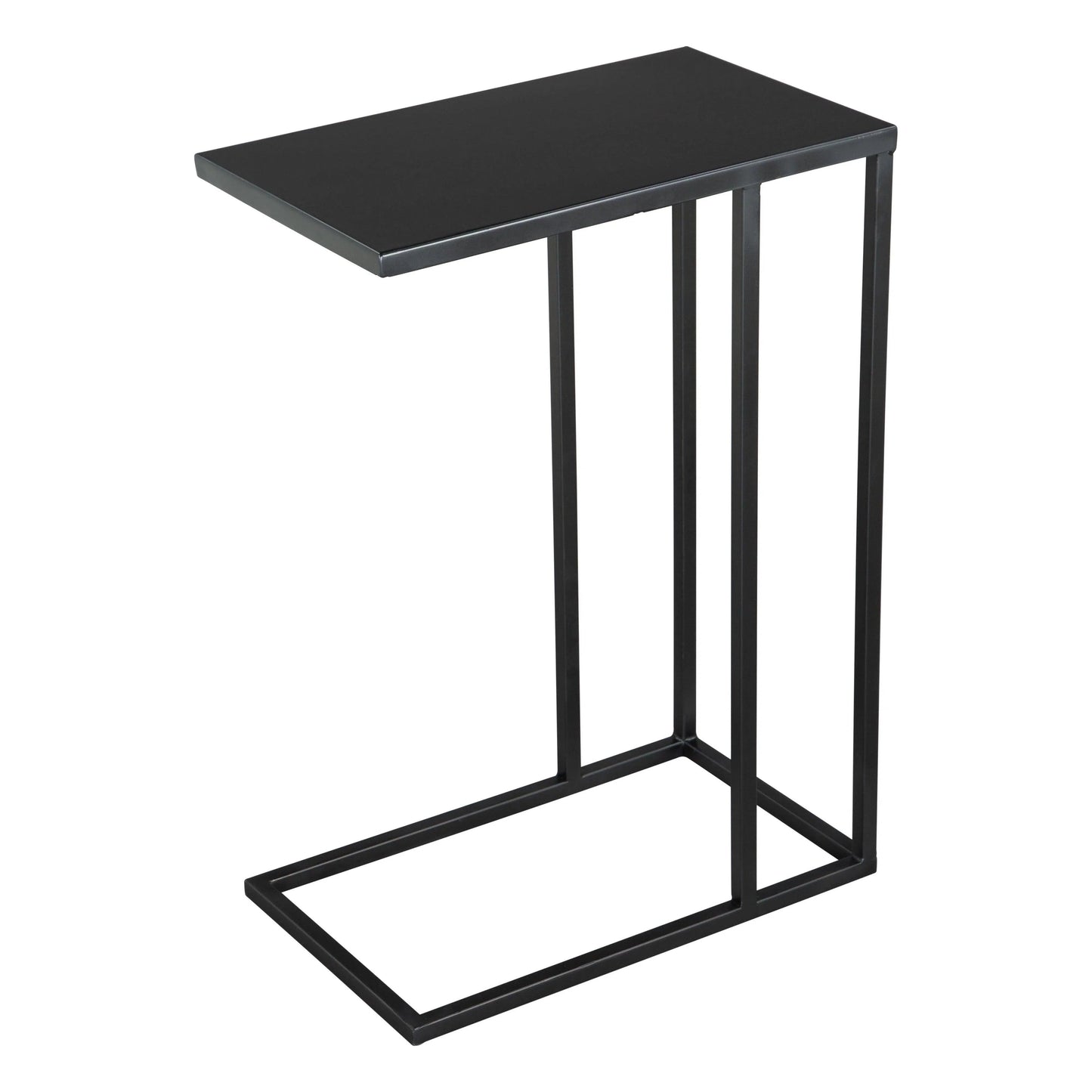 Zuo Modern Atom Side Table Black with Steel Frame