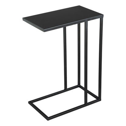 Zuo Modern Atom Side Table Black with Steel Frame