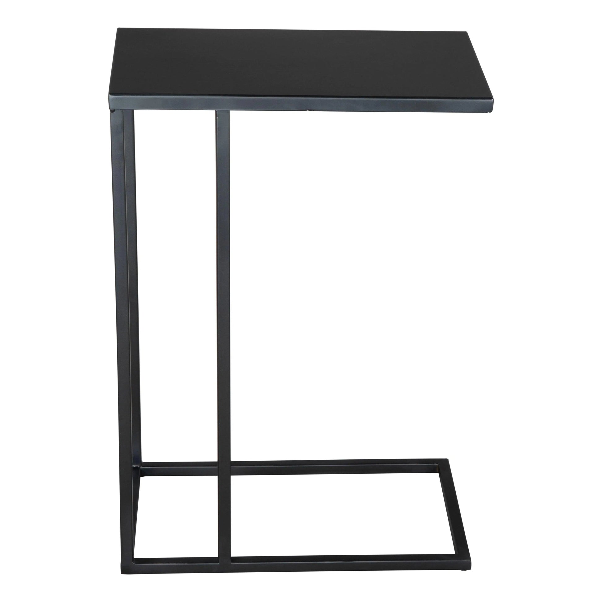 Zuo Modern Atom Side Table Black with Steel Frame