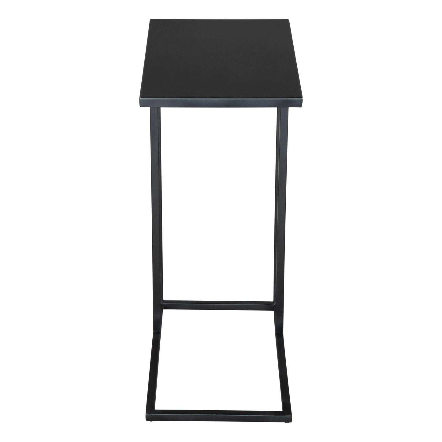 Zuo Modern Atom Side Table Black with Steel Frame