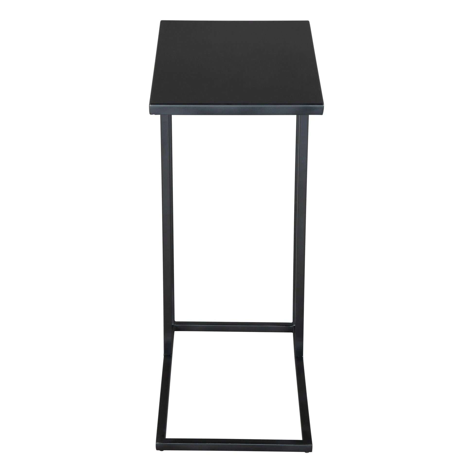 Zuo Modern Atom Side Table Black with Steel Frame
