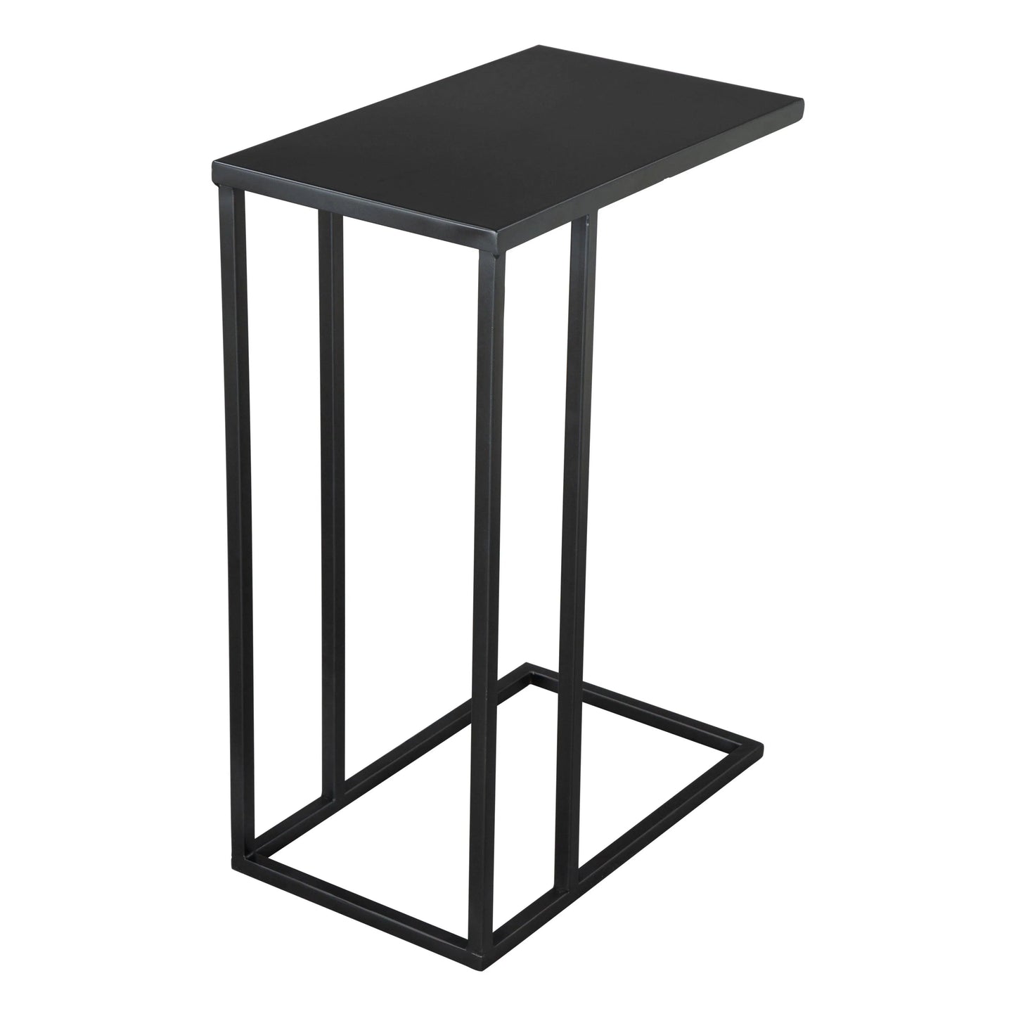 Zuo Modern Atom Side Table Black with Steel Frame