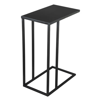 Zuo Modern Atom Side Table Black with Steel Frame
