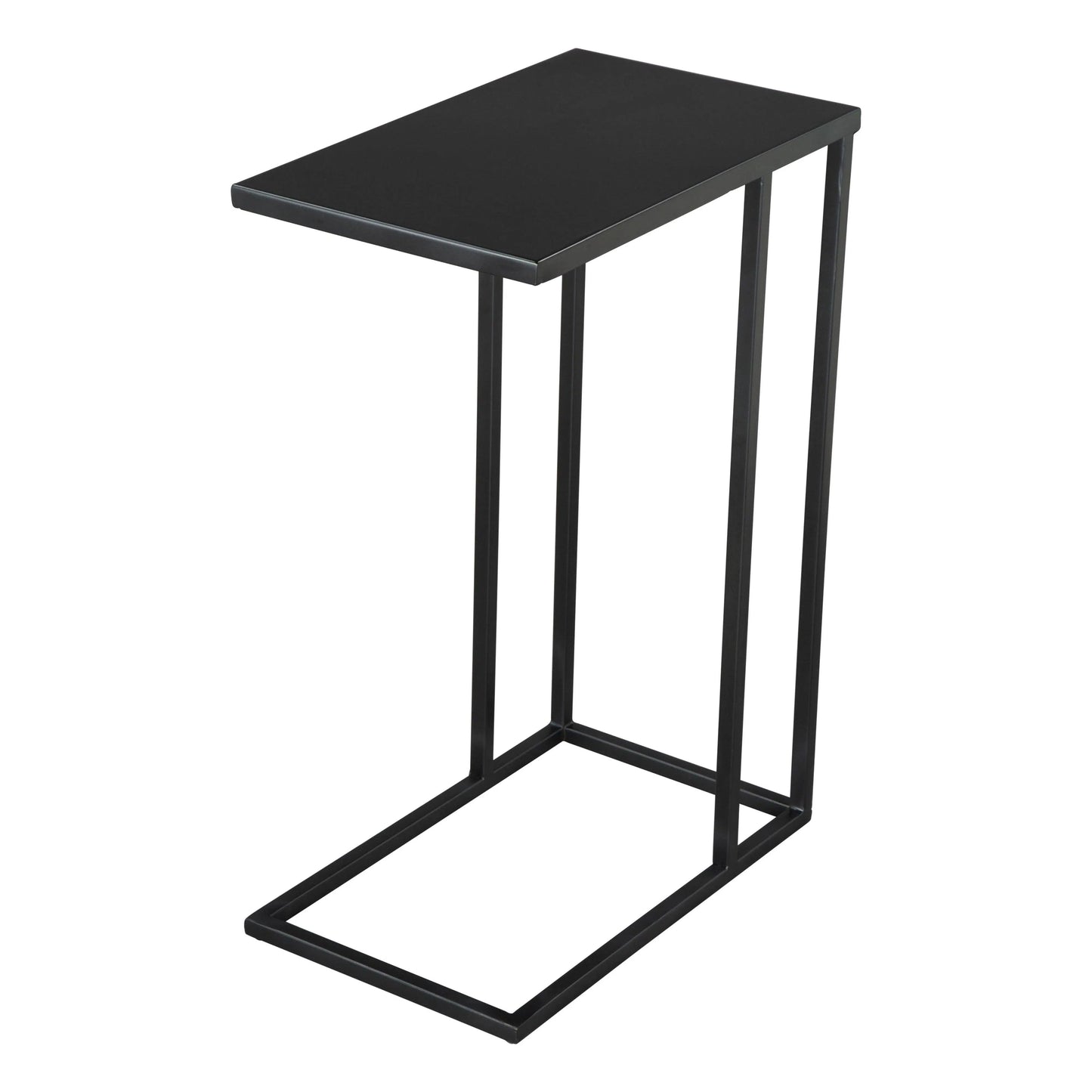 Zuo Modern Atom Side Table Black with Steel Frame
