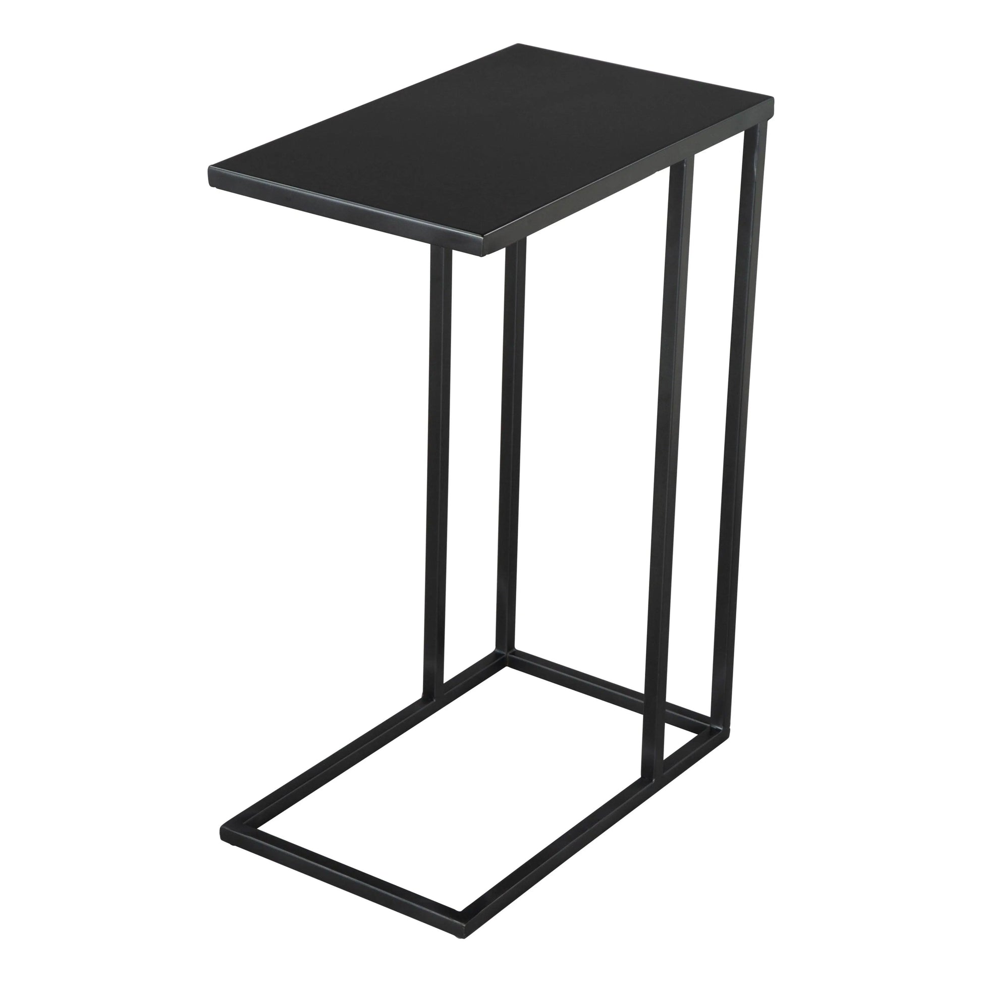Zuo Modern Atom Side Table Black with Steel Frame
