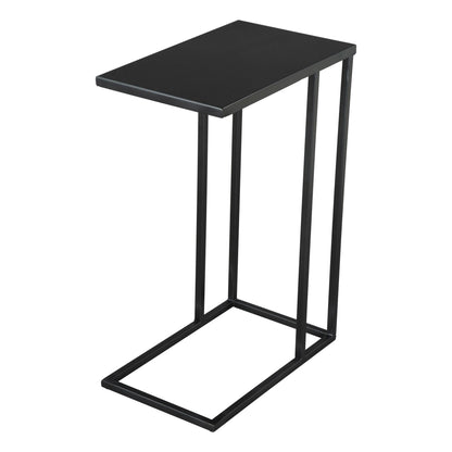 Zuo Modern Atom Side Table Black with Steel Frame