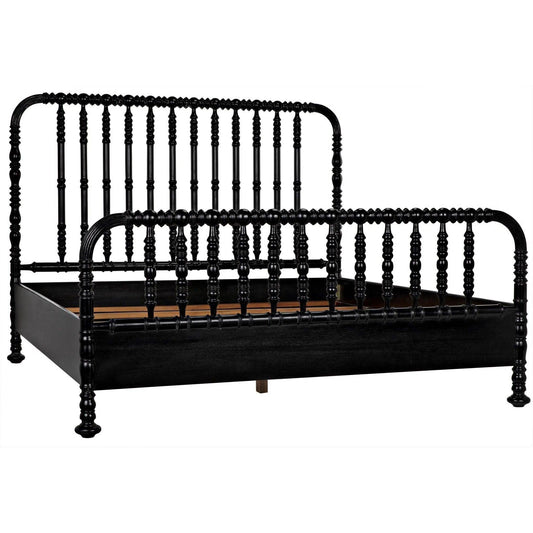 Bachelor Black Wooden Bed Frame