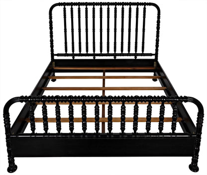 Bachelor Black Wooden Bed Frame