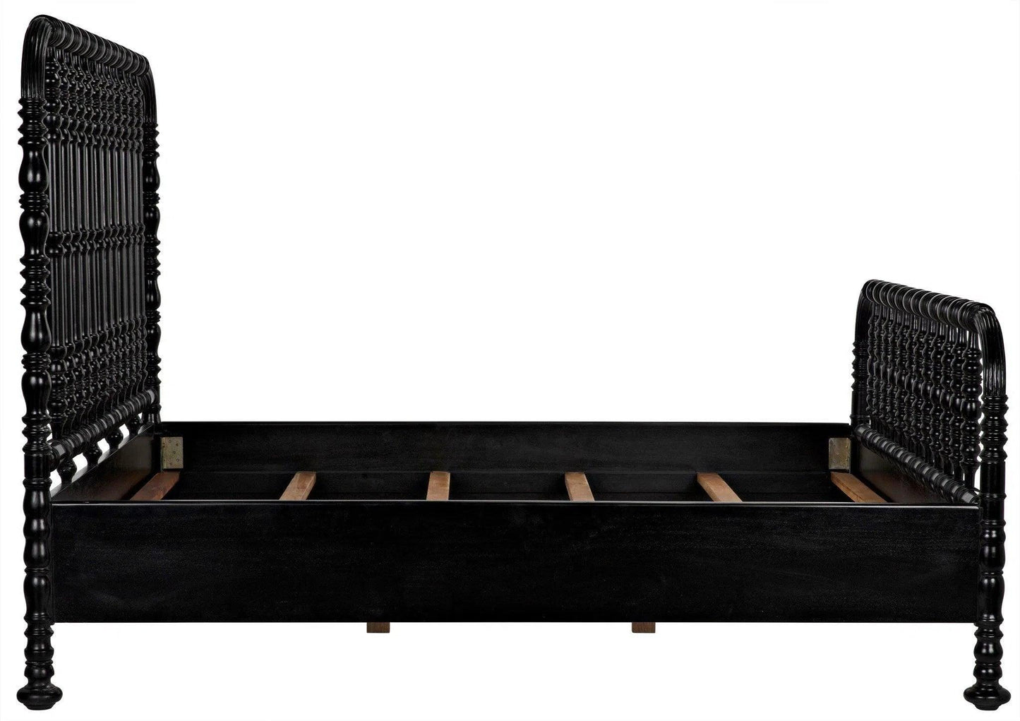 Bachelor Black Wooden Bed Frame