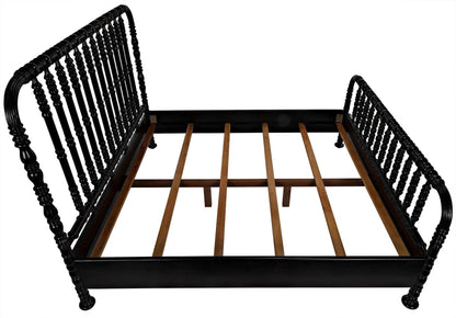 Bachelor Black Wooden Bed Frame