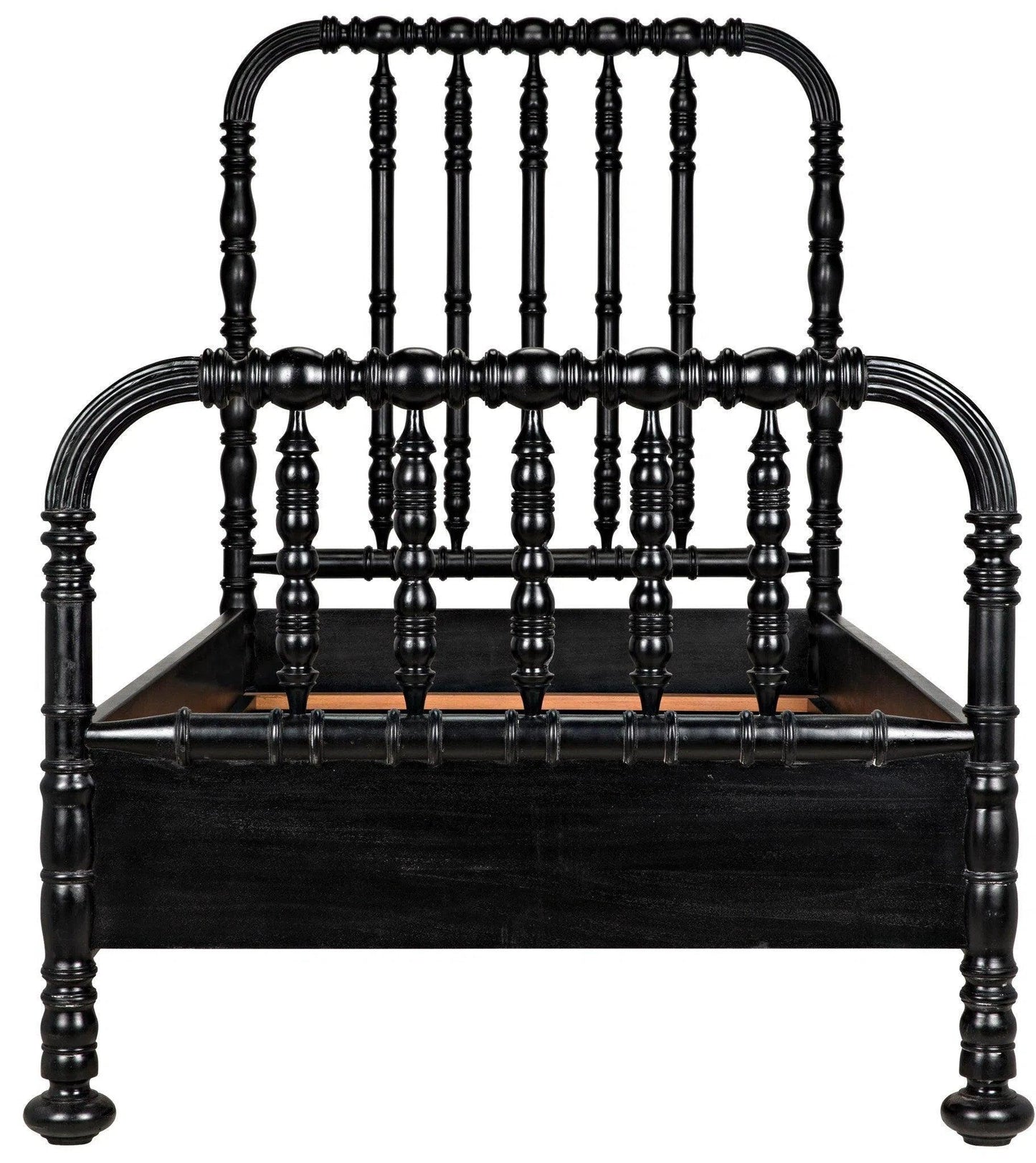 Bachelor Black Wooden Bed Frame