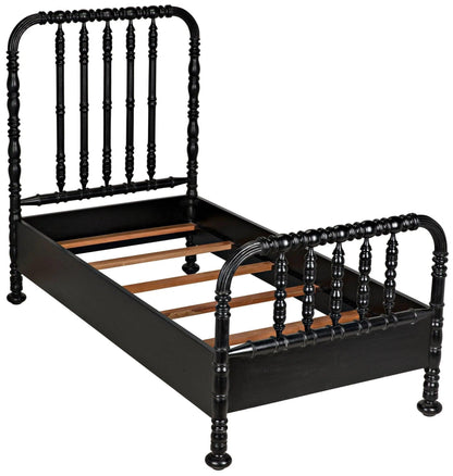 Bachelor Black Wooden Bed Frame