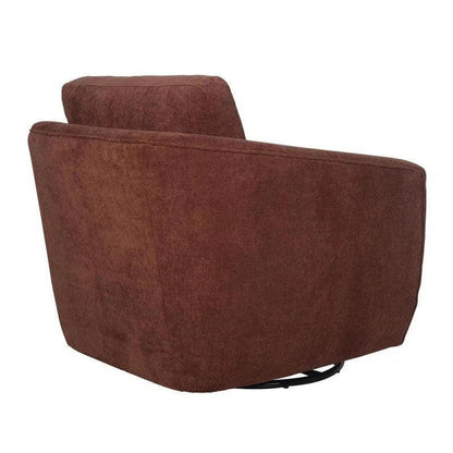 Baltimo Swivel Glider - Deep Rust Club Chairs LOOMLAN By LH Imports