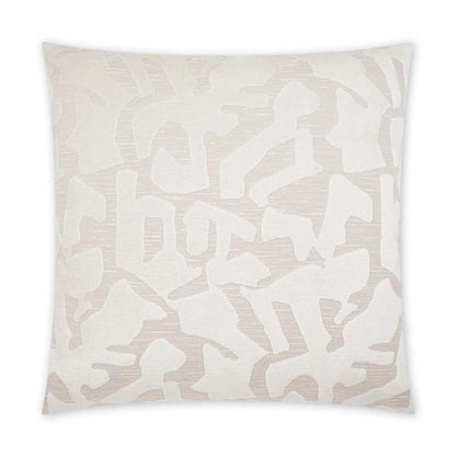 Banksy Ivory Abstract Geometric Large Throw Pillow With Insert Throw Pillows LOOMLAN By D.V. Kap