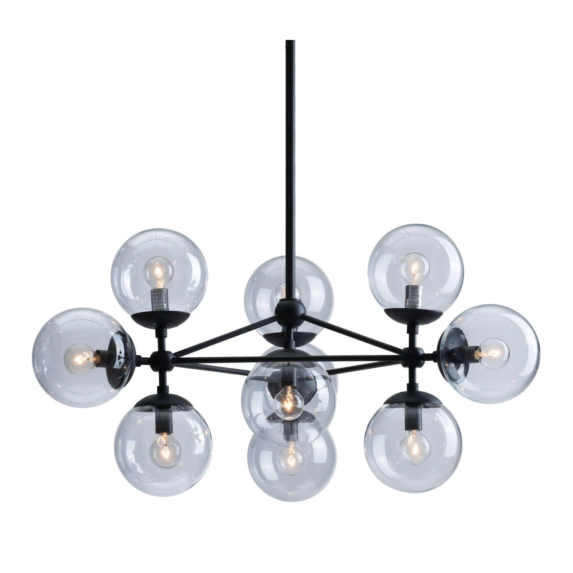 Belfast Ceiling Lamp Black Pendants LOOMLAN By Zuo Modern