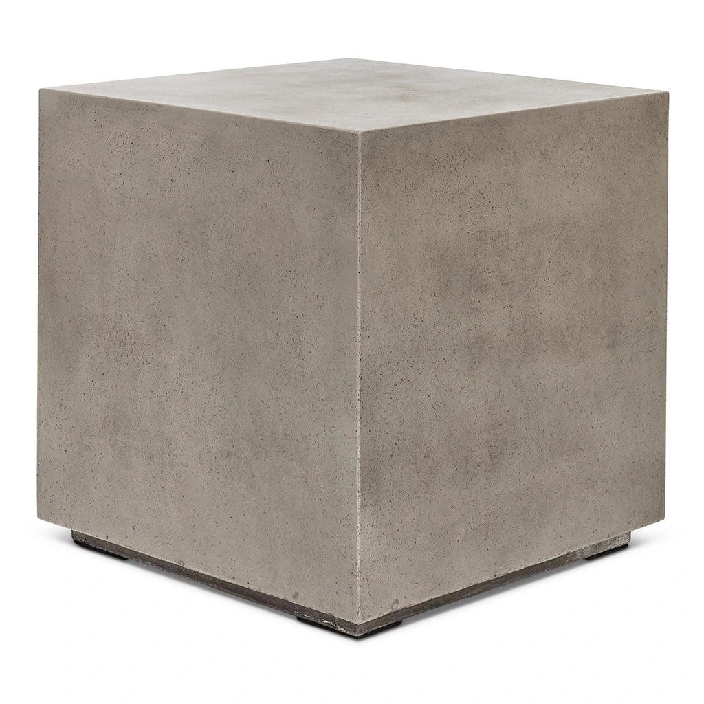 Bloc Concrete Outdoor Square End Table