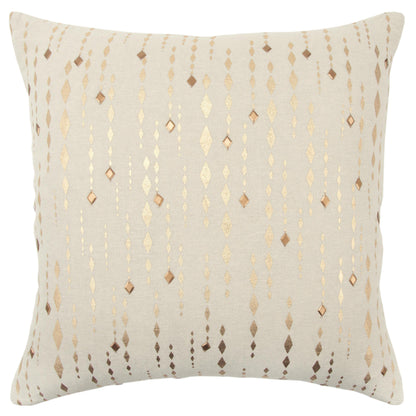 Boa Golden Throw Pillow With Down Insert Throw Pillows LOOMLAN By LOOMLAN