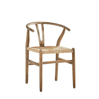 Broomstick Wood Framed Armless Dining Chair