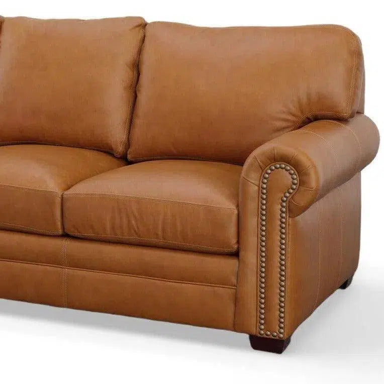 Uptown Sebastian Buckaroos Welcome! Leather Couch Built USA