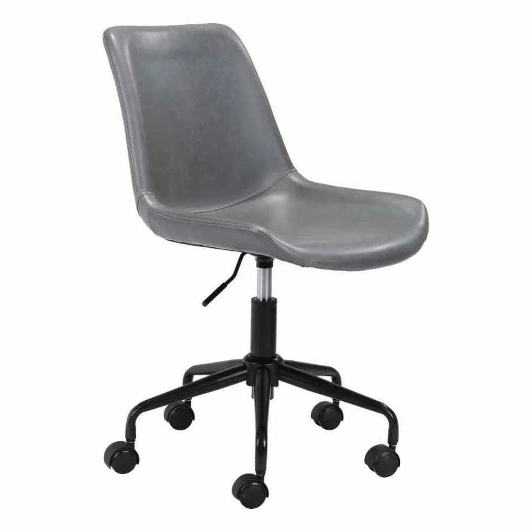 Byron Office Chair Gray Office Chairs LOOMLAN By Zuo Modern