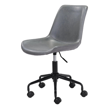 Byron Office Chair Gray Office Chairs LOOMLAN By Zuo Modern