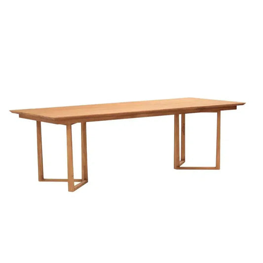 Calvin Wooden Brown Rectangular Dining Table