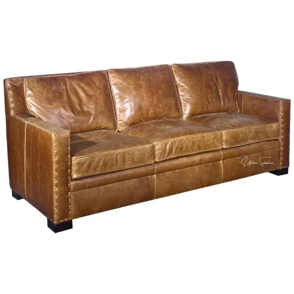 Uptown Sebastian Chesapeake Custom Chill - Coastal Leather Couch