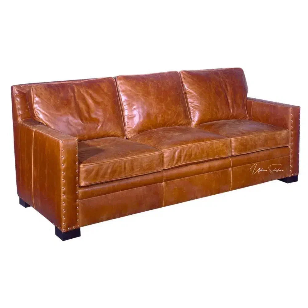 Uptown Sebastian Chesapeake Custom Chill - Coastal Leather Couch