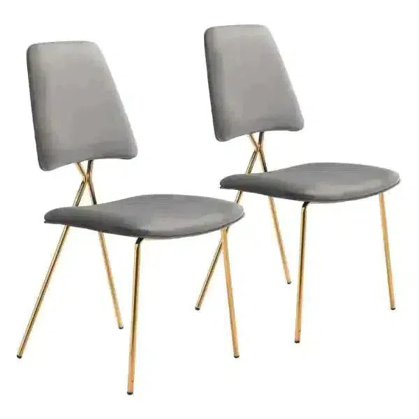 Chloe Performance Fabric Armless Dining Chair 2PC