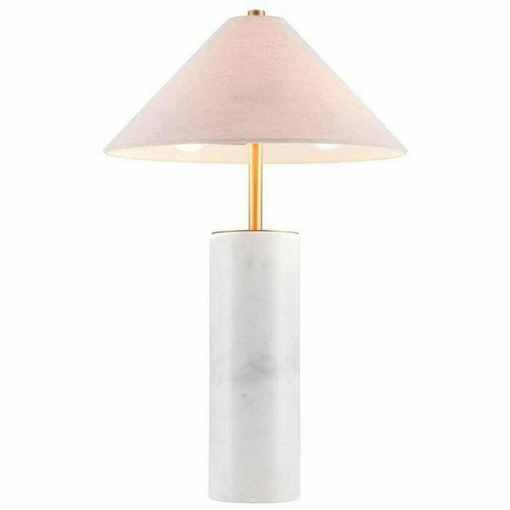 Ciara Table Lamp Beige & White Table Lamps LOOMLAN By Zuo Modern