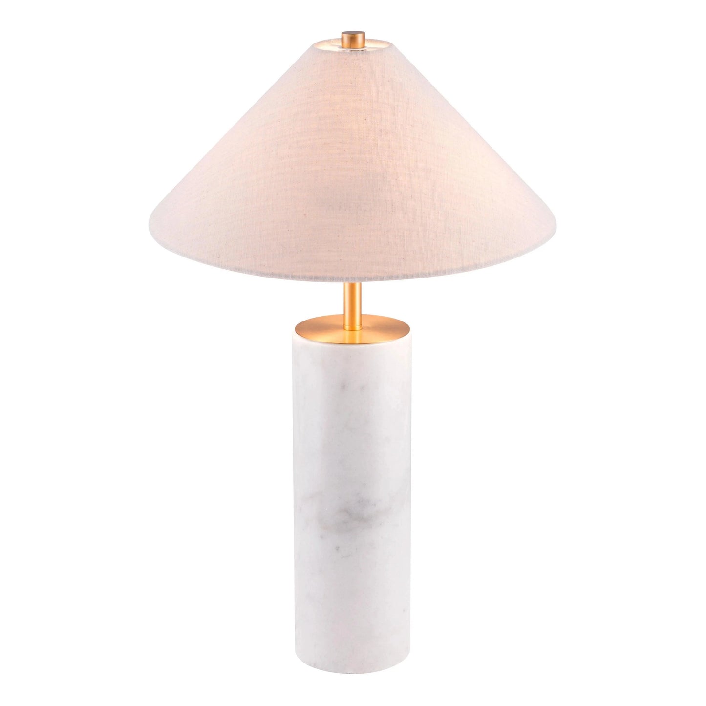 Ciara Table Lamp Beige & White Table Lamps LOOMLAN By Zuo Modern