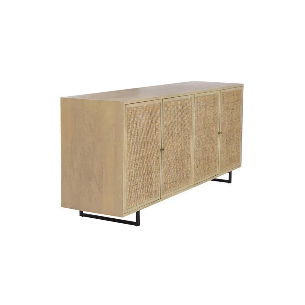 Clay Brown Sideboard Crafted from Solid Mango Wood Sideboards LOOMLAN By Artesia