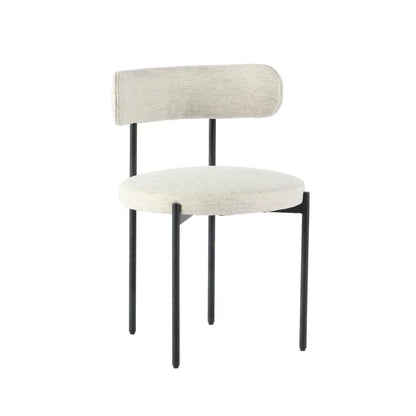 Cleo Polyester Upholstered Armless Dining Chair (Set Of 2)