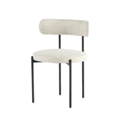 Cleo Polyester Upholstered Armless Dining Chair (Set Of 2)