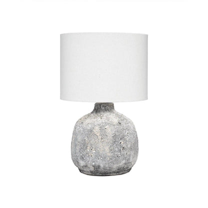 Coastal Style Grey Ceramic Blake Table Lamp Table Lamps LOOMLAN By Jamie Young