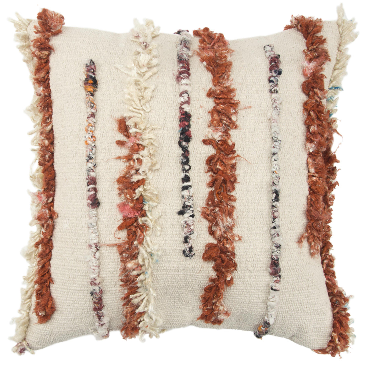 LOOMLAN Cola Textured Throw Pillow With Down Insert