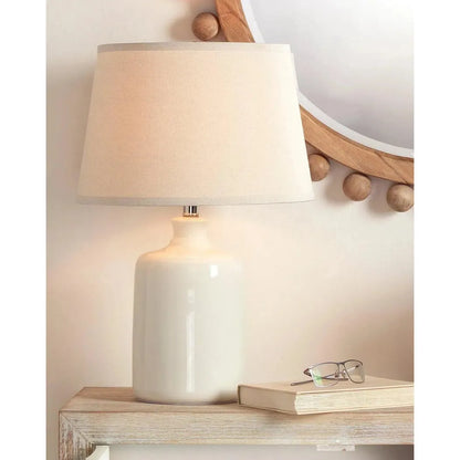 Cream Glass Cream Milk Jug Table Lamp Table Lamps LOOMLAN By Jamie Young