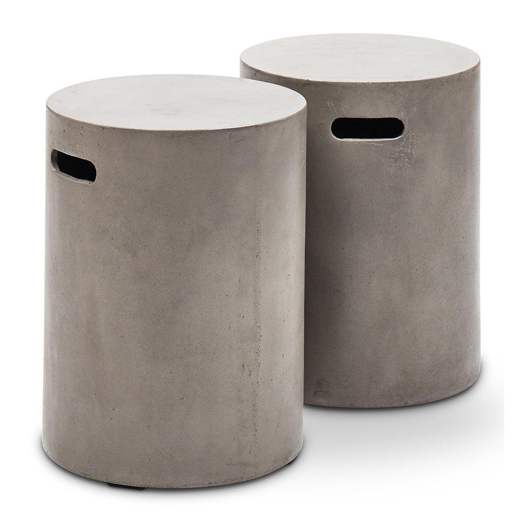 Cylinder Concrete Outdoor Stool