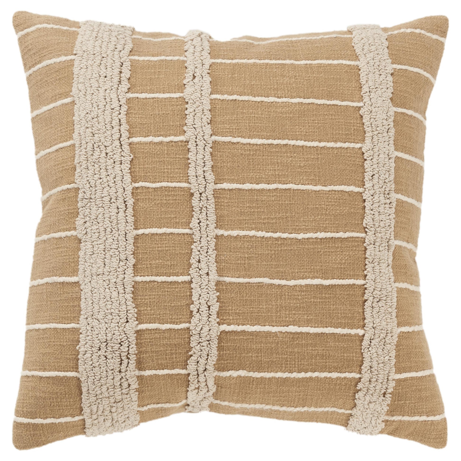 Dea Striped Couch Throw Pillow With Down Insert Throw Pillows LOOMLAN By LOOMLAN