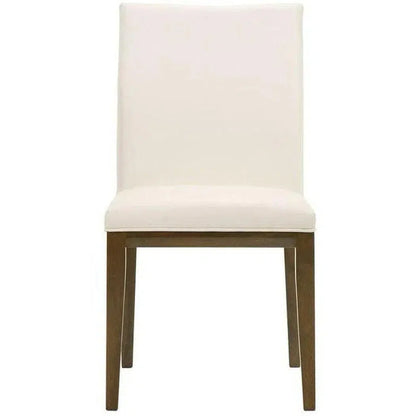 Frankie Leather Upholstered Armless Dining Chair (Set Of 2)