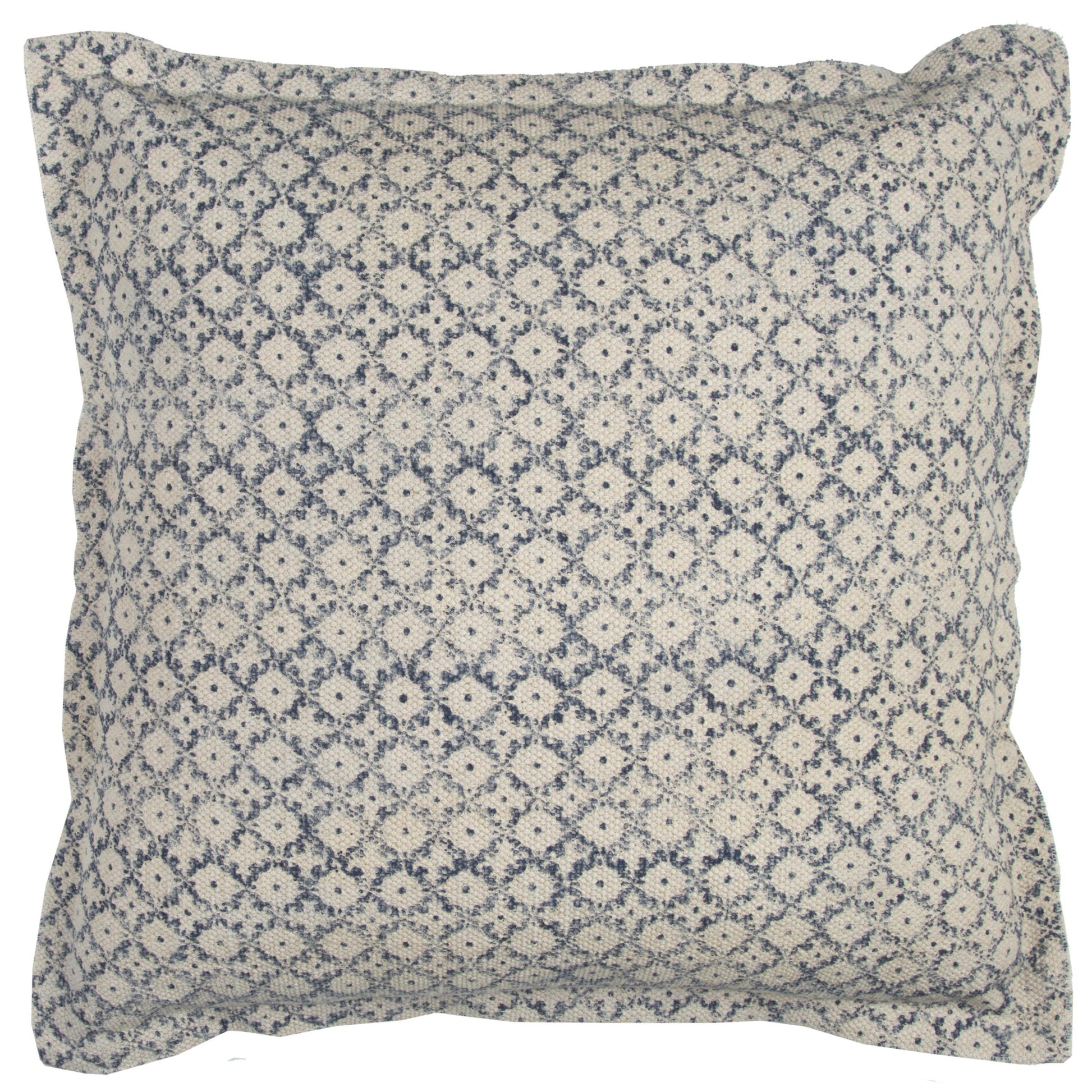 Ditsy Blue Throw Pillow With Down Insert Throw Pillows LOOMLAN By LOOMLAN