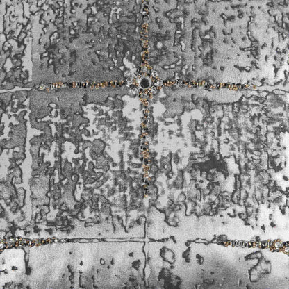 Dolly Metallic Silver Decorative Pillow With Insert Throw Pillows LOOMLAN By LOOMLAN