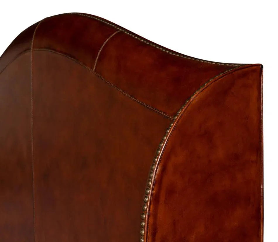 Dowry Equestrian Genuine Leather Headboard