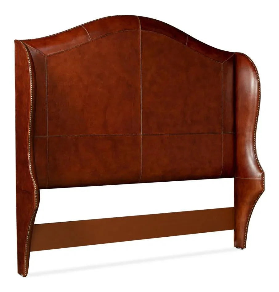 Dowry Equestrian Genuine Leather Headboard