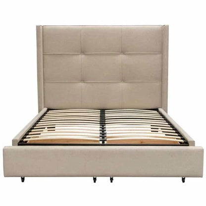 Beverly Fabric Upholstered  Bed With Storage