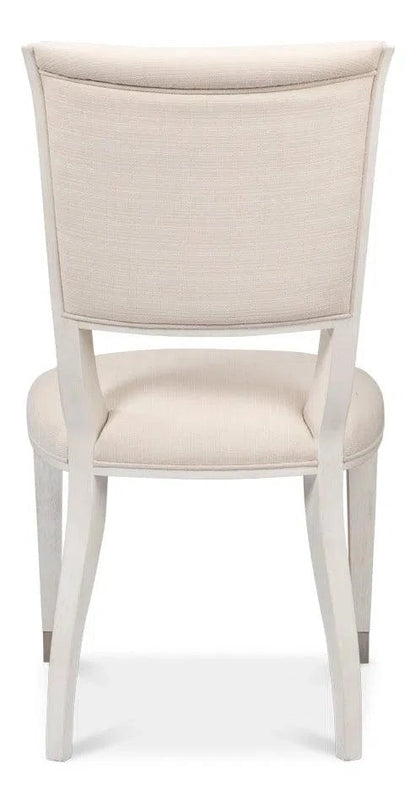 Elegant Fabric Upholstered Dining Side Chair (Set Of 2)