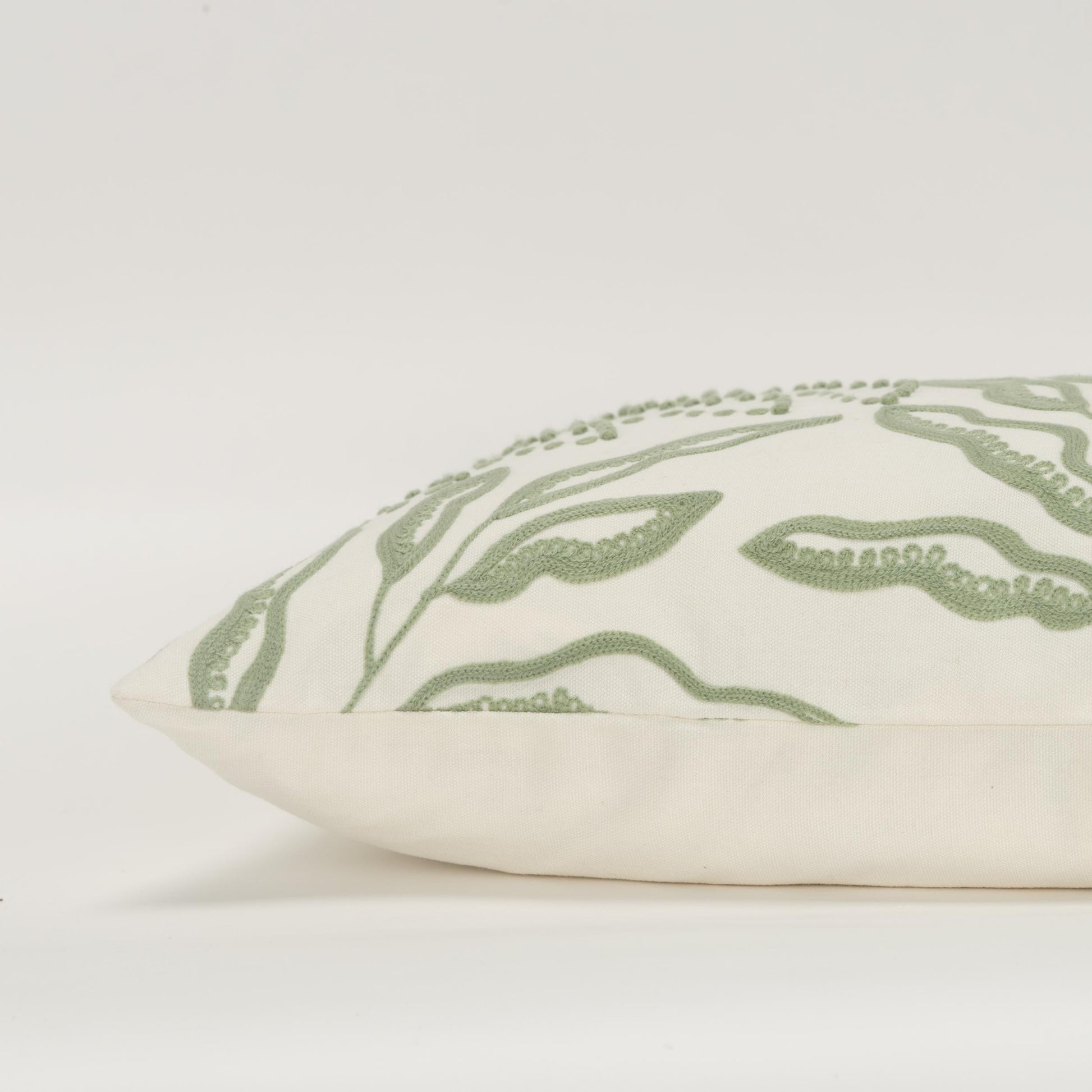 Embroidered Botanical Long Lumbar Pillows For Bed Throw Pillows LOOMLAN By LOOMLAN